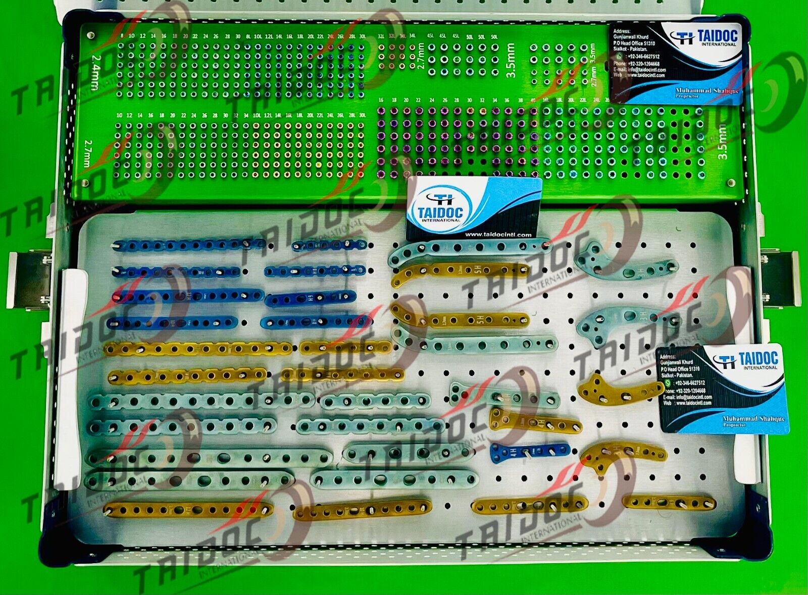 ORTHOPEDIC VET KIT 2.4 2.7 AND 3.5 LOCKING SCREW, 468 UNITS & PLATE 35 UNITS